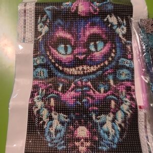 Colorful Cheshire Cat Alice In Wonderland  Diamond Painting Kit 20x30